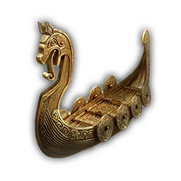 纯金船雕